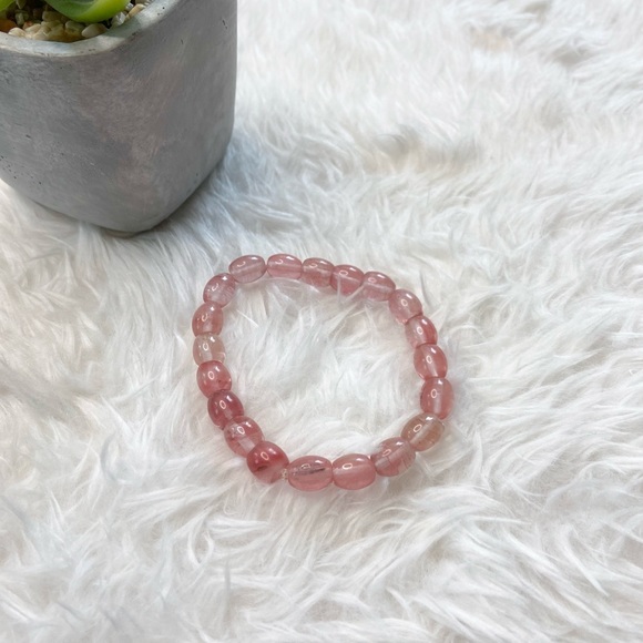 Cherry Quartz Energy Bracelet - Picture 2 of 7